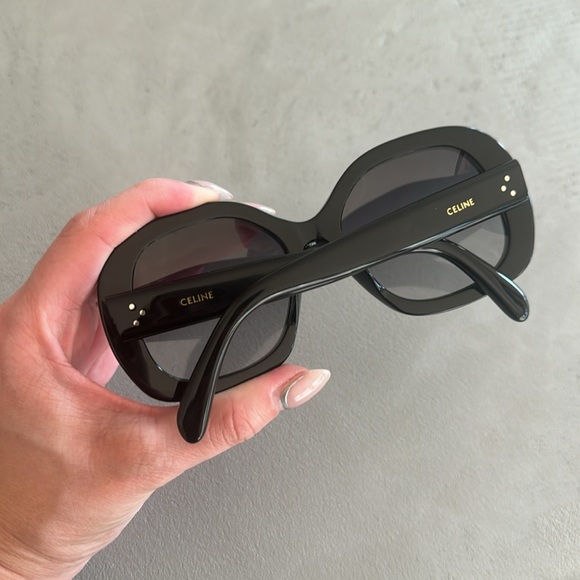NWOT Celine 55mm Gradient Black Round Large Sunglasses - Picture 5 of 12